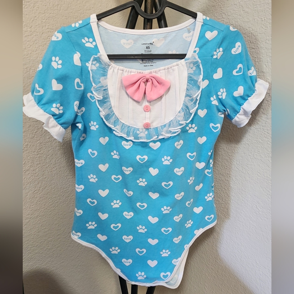 LFB Blue Heart Adult Onesie - Size XS *DISCONTINUED*